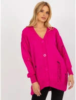 Dámský kardigan LC SW 8042.08X fuchsiová - FPrice Dámský kardigan LC SW 8042.08X fuchsiová - FPrice