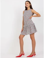 Šaty LK SK 506962.35P bílá a černá