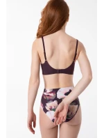 Jednoduchá košilová podprsenka Dark Plum - Julimex Jednoduchá košilová podprsenka Dark Plum - Julimex