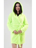 Dámský župan krátký s kapucí Limetka Dámský župan krátký s kapucí Limetka