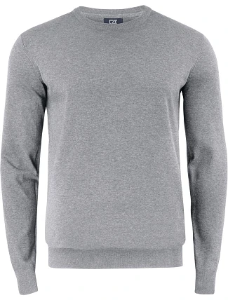 Cutter & Buck Oakville Men Pánský pletený svetr 68.5416 grey melange Cutter & Buck Oakville Men Pánský pletený svetr 68.5416 grey melange