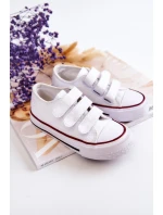 Dětské tenisky na suchý zip Bílý Bernie