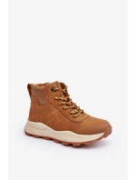 Dětské zateplené trekové boty Trapery Camel Big Star MM374202