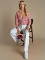 RIGLA dámský svetr růžový FashionStreet MY1636