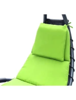 Lehátko se slunečníkem BERGAMO 200x125x180CM limetkově zelené