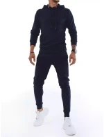 Pánské tmavě modré tepláky FashionStreet AX0429