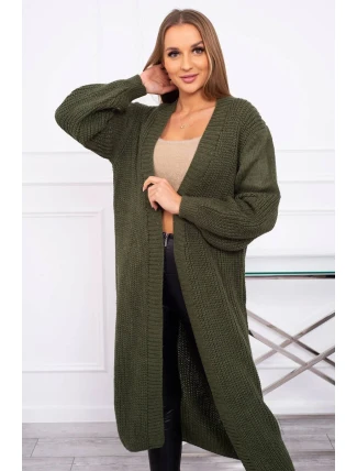 Dlouhý svetr khaki