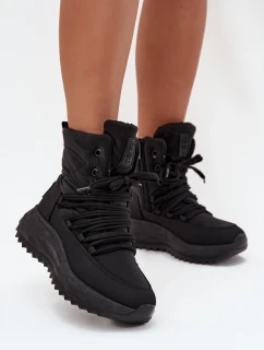 Dámské sněhule na zip Big Star – černé