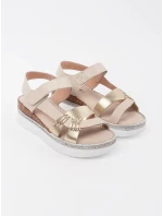 Trendy dámské hnědé sandály platforma Trendy dámské hnědé sandály platforma