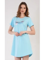 Dámská noční košile s krátkým rukávem Ella Dámská noční košile s krátkým rukávem Ella