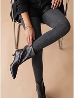 Dámské silné krycí punčocháče z bavlny, antracitové, FashionStreet UY3216