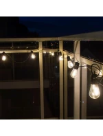 PARTY LIGHT VENKOVNÍ GIRLANDA 10LED 10 ŽÁROVEK 8M 230V