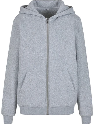 Build your Brand BY 290 Dámská mikina s kapucí z těžké bavlny "Fluffy" 56.0290 heather grey Build your Brand BY 290 Dámská mikina s kapucí z těžké bavlny "Fluffy" 56.0290 heather grey