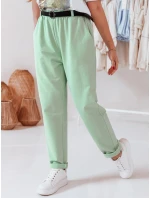 Dámské kalhoty chinos s páskem TAILANDI mint FashionStreet UY2552