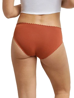 Dámské kalhotky 2 ks DIM BODY TOUCH MIDI BRIEF 2x - DIM - cihlová