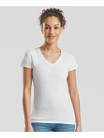 Fruit of the Loom Lady-Fit Valueweight V-Neck T Dámské tričko s výstřihem do V 16.1398 heather grey Fruit of the Loom Lady-Fit Valueweight V-Neck T Dámské tričko s výstřihem do V 16.1398 heather grey