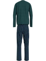 Pánské pyžamo UM0UM03130 0WP zelené káro - Tommy Hilfiger Pánské pyžamo UM0UM03130 0WP zelené káro - Tommy Hilfiger
