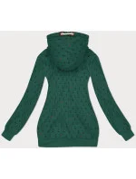 Vzorovaná dámská mikina v tyrkysové barvě (2304) Vzorovaná dámská mikina v tyrkysové barvě (2304)