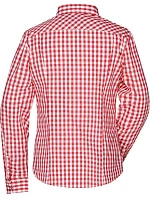 Daiber JN 637 Popelínová kostkovaná halenka tradiční styl 02.0637 red/white Daiber JN 637 Popelínová kostkovaná halenka tradiční styl 02.0637 red/white