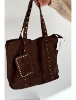 Dámská kabelka se zdobením – čokoládová Kynelle Dámská kabelka se zdobením – čokoládová Kynelle