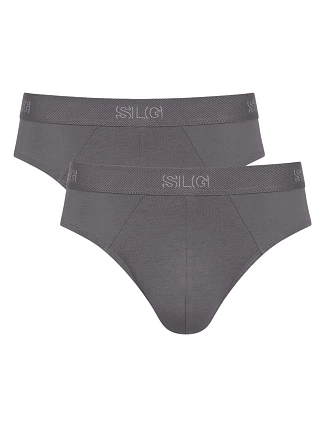Pánské slipy SLG Base Brief C2P - UNKNOWN - sv. šedé 6652 - SLOGGI