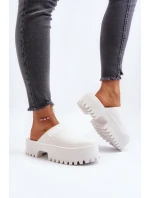 Dámské Žabky Na Masivní Podrážce Big Star NN274015 Bílé