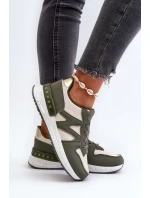 Dámské tenisky z ekologické kůže zelené Kajmány