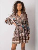 Šaty DHJ SK 15053.61 černá a béžová Šaty DHJ SK 15053.61 černá a béžová