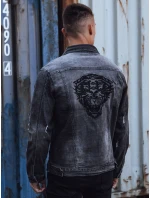 Pánská šedá džínová bunda FashionStreet TX4854