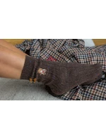 Magnetis ponožky YN5042 Medvídek melanžový