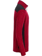 Daiber JN 864 Pánská pracovní fleece bunda 1/2 zip - Strong 02.0864 red melange/black Daiber JN 864 Pánská pracovní fleece bunda 1/2 zip - Strong 02.0864 red melange/black