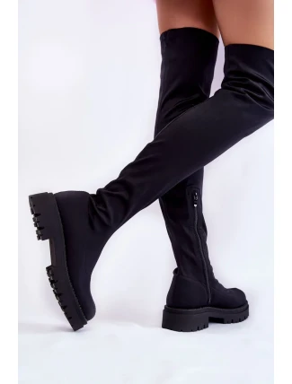 Dámské kozačky nad kolena Černé Brinna Dámské kozačky nad kolena Černé Brinna