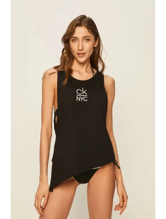 Plážový top KW0KW01026-BEH černá - Calvin Klein