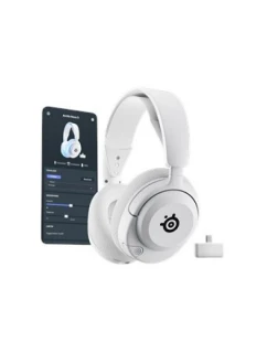 SteelSeries Herní náhlavní souprava Arctis Nova 5P Bluetooth s mikrofonem přes uši s potlačením hluku Bezdrátová bílá