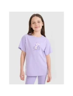Dívčí tričko s potiskem 4F4FJRSS25TTSHF2645-52S