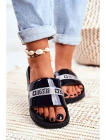 Dámské Nazouváky Big Star Malované Černé GG274A007