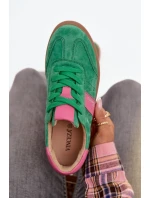 Semišové dámské tenisky Vinceza 79576 zelené