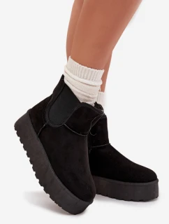 Dámské sněhule s elastickou vsadkou Kiora – černé