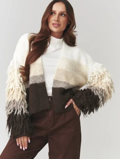 Svetr na zapínání model 220771 Makadamia