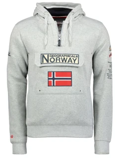Geographical Norway 3/4 sweatshirt Gymclass 100 M WU4184H/GN B-Grey pánské
