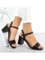 Dámské černé sandály na jehlovém podpatku Vinceza 62228 Dámské černé sandály na jehlovém podpatku Vinceza 62228
