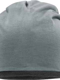 Daiber MB 7131 Žerzejová čepice s fleecovou podšívkou 03.7131 grey heather/carbon