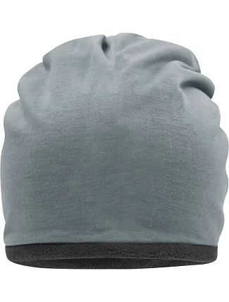 Daiber MB 7131 Žerzejová čepice s fleecovou podšívkou 03.7131 grey heather/carbon
