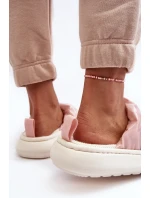 Lesklé Dámské Pantofle Růžové Big Star MM274129