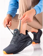 Exkluzívní šedo-stříbrné  tenisky dámské bez podpatku