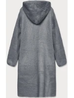Šedý přehoz přes oblečení á la vlna s kapucí (B3006) Šedý přehoz přes oblečení á la vlna s kapucí (B3006)