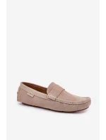 Semišové Pánské Mokasíny Big Star RR174050 Béžové