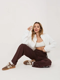 RV DR tepláky A1239.98 tmavě hnědé