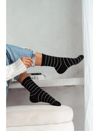 Dámské ponožky bez tlaku v tenkých proužcích 0200.059