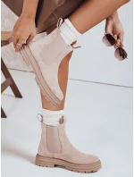 Dámské semišové béžové kozačky MADDEN FashionStreet ZY0415